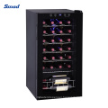 20 Bottles Portable Glass Door Small Portable Refrigerator Wine Cooler with LED Display